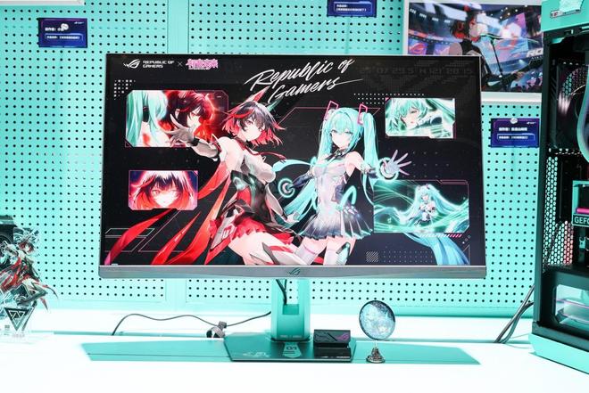 未来版电竞显示器与双模新品BW2025首秀！mg不朽情缘网站ROG 绝神 RO姬x初音(图7)