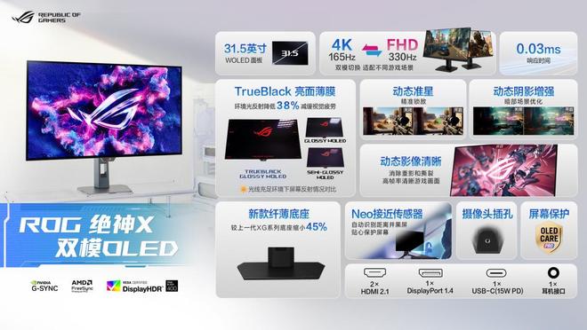 未来版电竞显示器与双模新品BW2025首秀！mg不朽情缘网站ROG 绝神 RO姬x初音(图10)